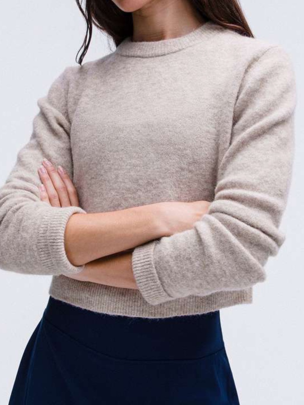 Lululemon Alpaca Wool-Blend Cropped Sweater Size XS